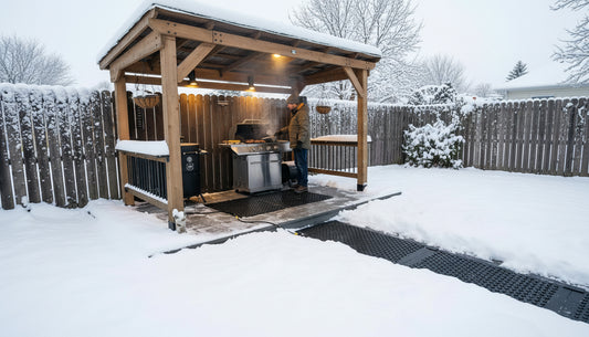 Heated Outdoor Patio: Slip-Proof Steps & Warming Mats