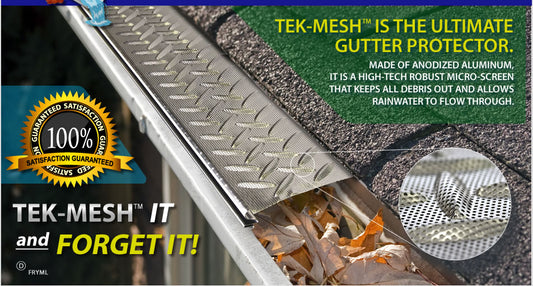 Tek-Mesh Anodized Aluminium  Gutter Protection Guard
